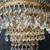 Pair of Ornate Tiered Faceted Crystal Prism & Brass Sconces 9" W x 7" 4 thumbnail