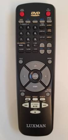 LUXMAN DVD Player Remote Control 1