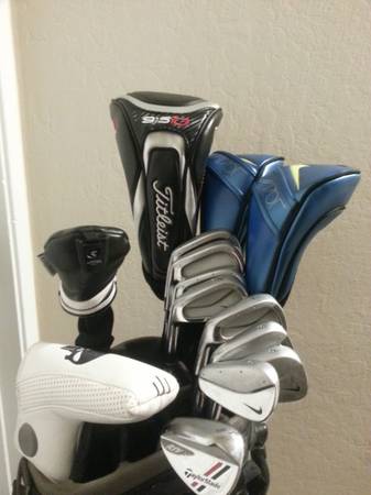 Left Handed Tall Nike full golf clubs set and bag 1