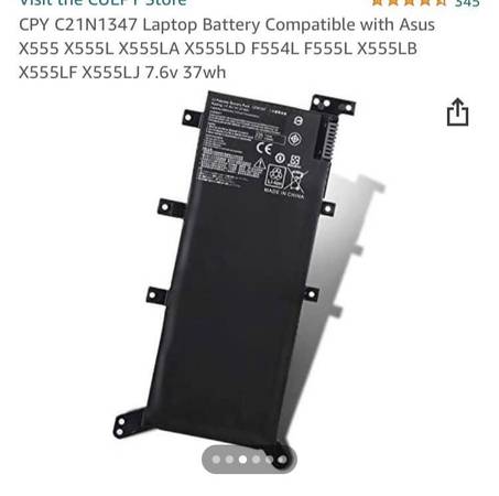 Batería para portátil ASUS - $10 (Beaverton)63470991106307122
