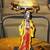 ORIENTAL LADY with DUAL PARASOL PAIR OF TABLE LAMPS LIGHT with SHADE 2 thumbnail
