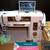 Singer Slant-O-Matic 401A Sewing Machine W/Cams in 3 Drawer Cabinet 2 thumbnail