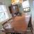 Five Leg Oak Table + TEN Leaves each 10” wide + Leaf Storage + SIX Cha 1 thumbnail