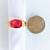 'Badavici' Beautiful Oval-Cut Simulated Ruby Ring Size 9 1/2 7 thumbnail
