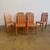 Vintage Set of 6 Scandinavian Pine Dining Chairs 2 thumbnail