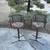 Vintage Mid 20th Century Modern Bamboo Rattan Barstools (Pair) 13 thumbnail