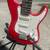 Good condition used red Squier Mini guitar + strings 5 thumbnail