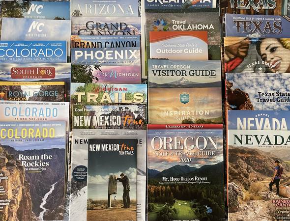 Lot of 28 Official Travel Guide State Magazines 1
