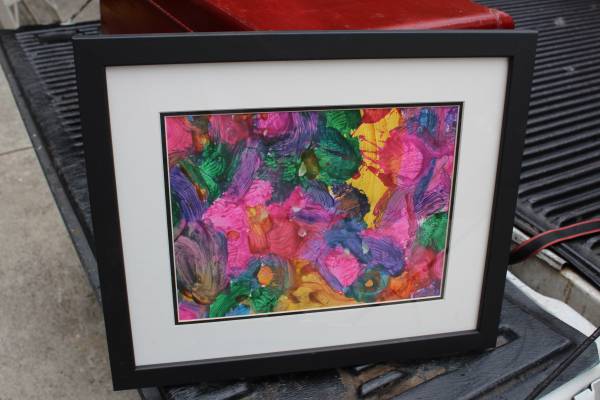 original colorful framed wall art - arts & crafts - by owner - sale - craigslist