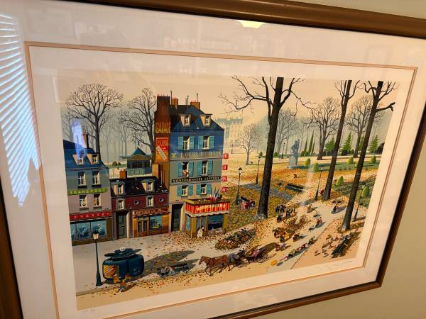 Fallen Leaves Serigraph by Hiro Yamagata 1