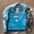 Women’s Jordan Joe Rocket Motorcycle Jacket Baby Blue Large 2 thumbnail