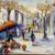 European Street Scene Oil Painting Listed Cal. Artist Lorraine Pelman 2 thumbnail