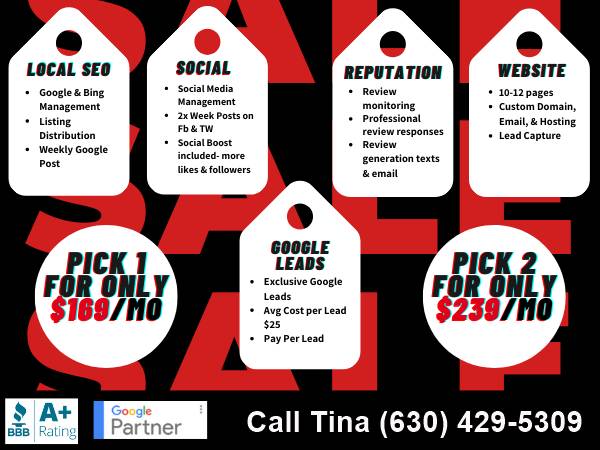 ⬛🟥⬛$239mo Pick Any 2 - Website-Local SEO-Excl Leads-Social-Rep⬛🟥⬛ 1
