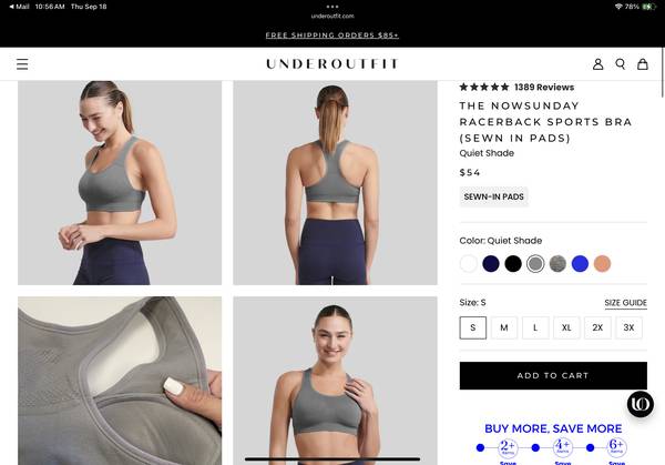 Free sports bra small, never used. 1