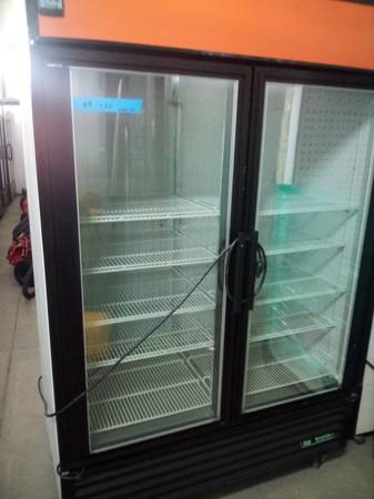 True 2 dr  glass door freezer 1