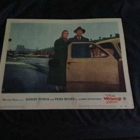 Henry Fonda Vera Miles "The Wrong Man" 11"x14" original movie poster 1