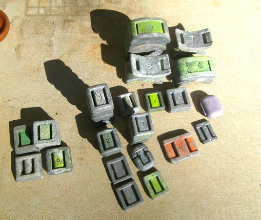 SCUBA Dive lead weights - assorted sizes / lb $2.50 - 1