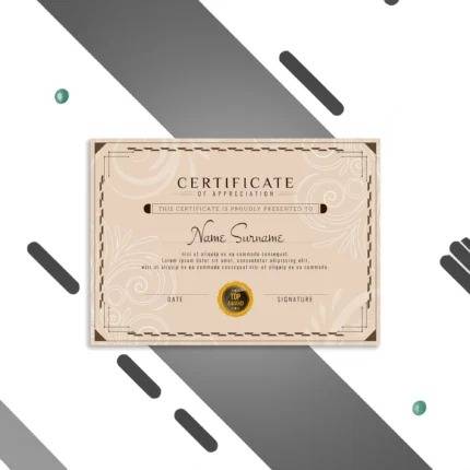 Custom Certificates 1