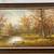 Autumn Landscape, Trees and River, Large Framed Oil Painting on Canvas 1 thumbnail