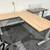 Maple L-Shaped Adjustable Height Desk 1 thumbnail