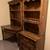 Vintage wood desk and dresser with dual hutch 1 thumbnail