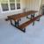 WESTERN RED CEDAR WOOD/METAL FRAME PICNIC TABLE 5 thumbnail