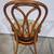 Bentwood Chair w/ Padded Floral Fabric Seat & Shelf 6 thumbnail