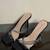Olivia Miller - Women's Cross Strap Rhinestone Square Toe Sling Sandal 1 thumbnail