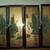 ASIAN 4 WALL ART PANELS FRAMES GLASS W STONE PICTURE 2 thumbnail