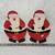 Set of 2 Santa Claus Holiday Candy Cookie Dessert Ceramic Trinket Candy Plate 2 thumbnail