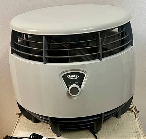 MINT Hassock Floor Fan Lasko Galaxy 12” Original Box like NEW 1