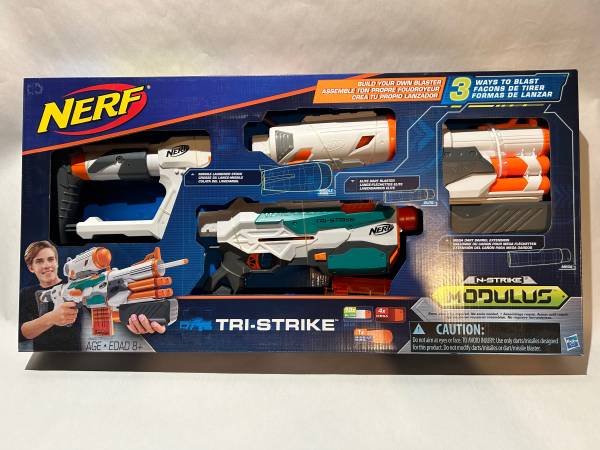 New Nerf Modulus Tri-Strike N-Strike Elite Blaster - NISB 1