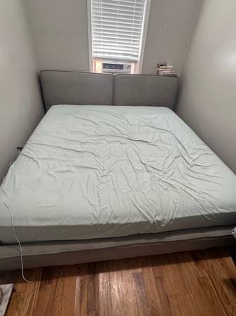 Free king size bed and mattress used 1