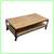 Industrial Riveted Iron With Wooden Surfaces Coffee Table On Casters 1 thumbnail