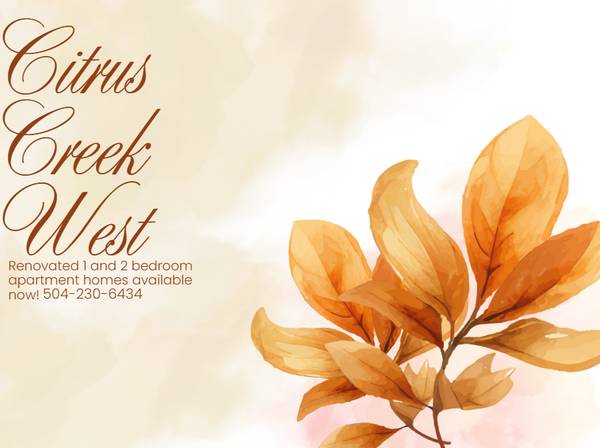 $1,380 / 1br - 899ft2 - .ೃ࿔*:･Live the Good Life at Citrus Creek West.ೃ࿔*:･ (5323 Citrus Blvd.)63792292375553120