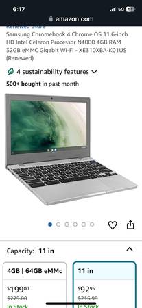 Samsung Chromebook 4 Chrome OS 13.3 inch great deal ! Regular price ov 1