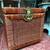 1970s Pair of Vintage Rattan Box Chests w/brass: opens front or top 10 thumbnail