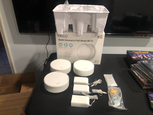 3 Unit TP-Link Deco AX3000 PoE Mesh WiFi (Deco X50-PoE) Ceiling/Wall-M 1
