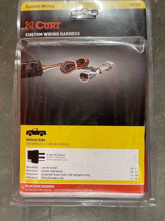CURT 56127 Vehicle-Side Custom 4-Pin Trailer Wiring Harness 1
