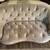 Gorgeous Luxury Grey Velvet Tufted Love Seat 1 thumbnail