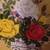 RED YELLOW WHITE ROSES VASE FLOWERS BOUQUET EMBROIDERY SIGNED FRAMED 3 thumbnail