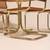 IG @360lifestylee | Vintage Cesca Cane Gold Metal 4 Chairs Set 9 thumbnail