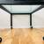 Room&Board PARSONS Dining Table Glass Top with Casters 5 thumbnail