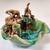 Vintage Glazed Majolica Elephant Centerpiece Bowl or Water Fountain 8 thumbnail
