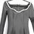 Vintage-Inspired Floral Embellished Long Sleeve A-Line Dress Black S 3 thumbnail