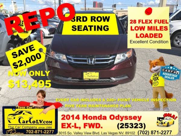 2014 Honda Odyssey EX-L Minivan 4D, FWD 1