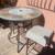 3 PC Patio Deck Set - Slate Top Pub Patio table & 2 Barstools 🚚 extra 9 thumbnail