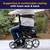 Drive Lightweight Carbon Fiber Nitro Elite Rollator Walker with Seat 4 thumbnail