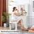 Vanity with Lighted Mirror - Makeup Vanity Desk with Power Outlet and 7 Drawers, 5 thumbnail