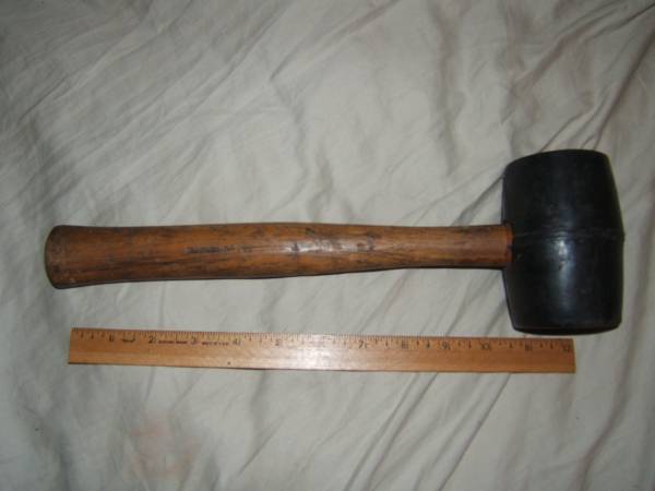 New Britain 192 No. 2 Rubber Face Mallet Hammer 13" Long Vintage USA. 1